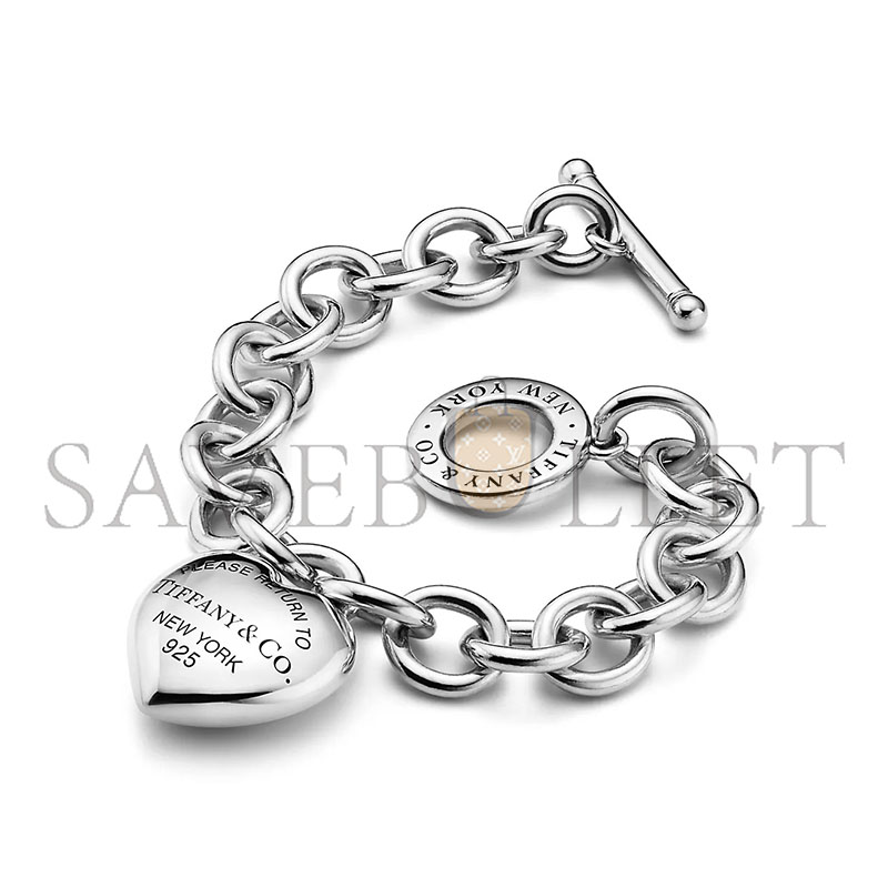 TIFFANY FULL HEART TOGGLE BRACELET IN STERLING SILVER 73333938